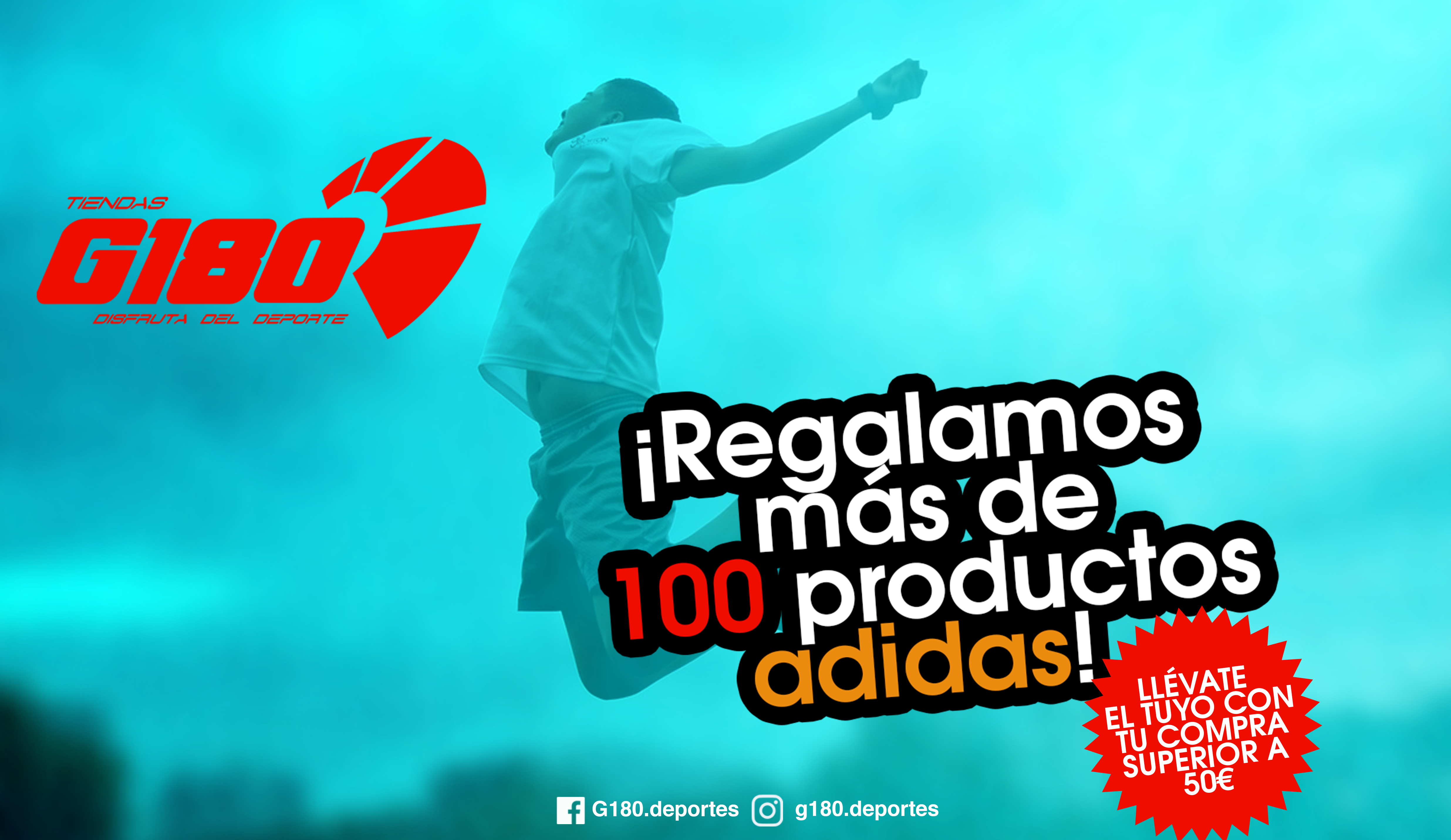 Más de 100 productos adidas, ¡de regalo! 