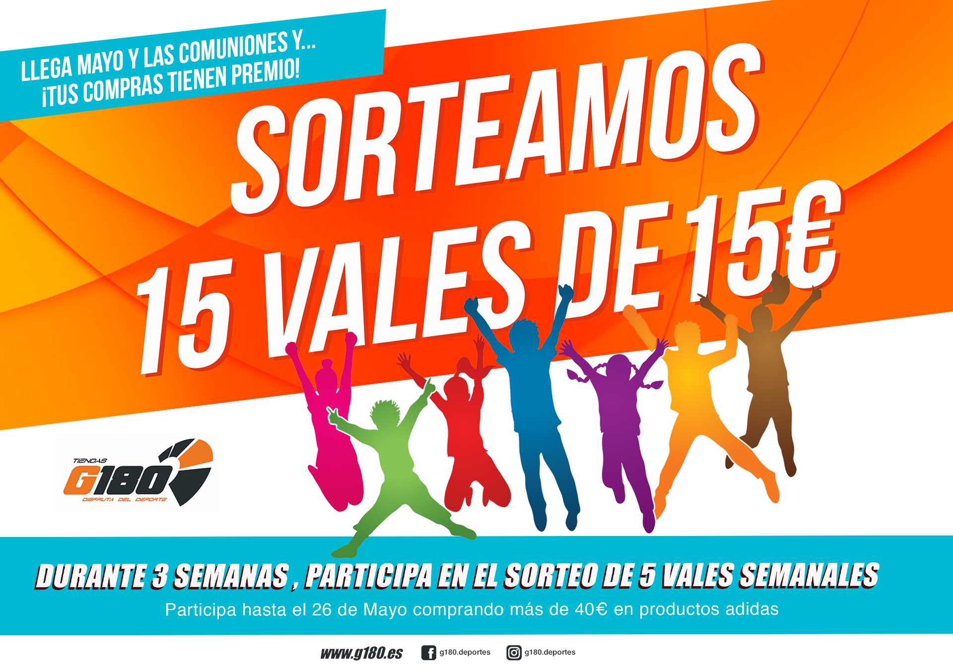 ¡Sorteamos 15 cheques de 15€!